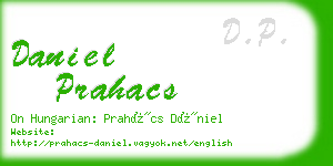 daniel prahacs business card